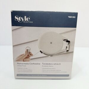 Style Selections Freestanding Laundry Organizer Clothesline Extends to‎ 49 Ft